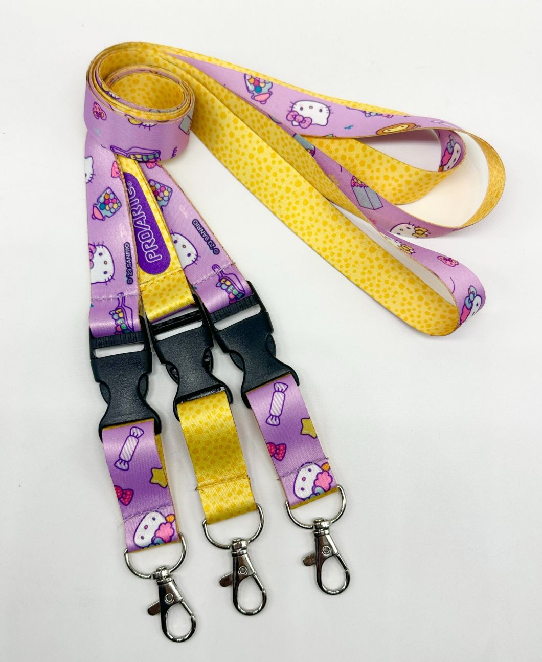 Custom Logo High Quality Heat Transfer Printed Neck Polyester Lanyard