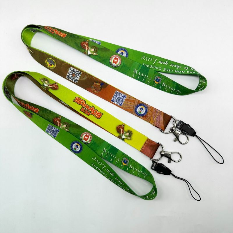 Customized Polyester Transfer Screen Printed Mobile Phone Anti Loss Hanging Lanyanrd