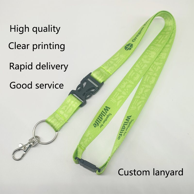 High Quality Recyclable and Reusable RPET Thermal ID Card Transfer Lanyard