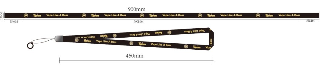 Customized Polyester Nylon Screen Printing and Transfer Printing for Electronic Cigarette Poles, Cigarette Sleeves, and Anti Loss Lanyard by The Manufactu