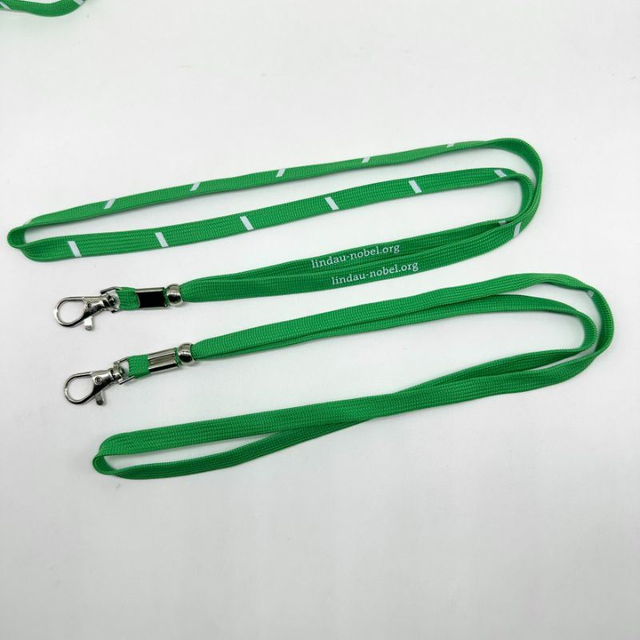 Polyester Hollow Webbing Adjustable Identification Cover with Silk Screen Logo Lanyard
