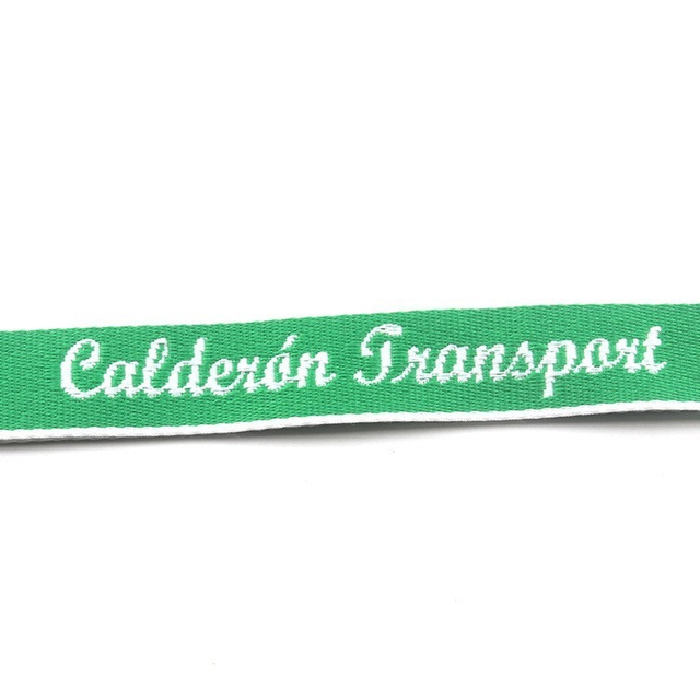 Polyester Material Cheap Double Clip Custom Double Woven Lanyards No Minimum Order