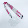 Custom Polyester Transfer Double Printed ID Card Holder Neck Lanyard