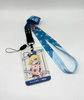 High Quality Leather Certificate Holder Polyester Heat Transfer Gift Lanyard