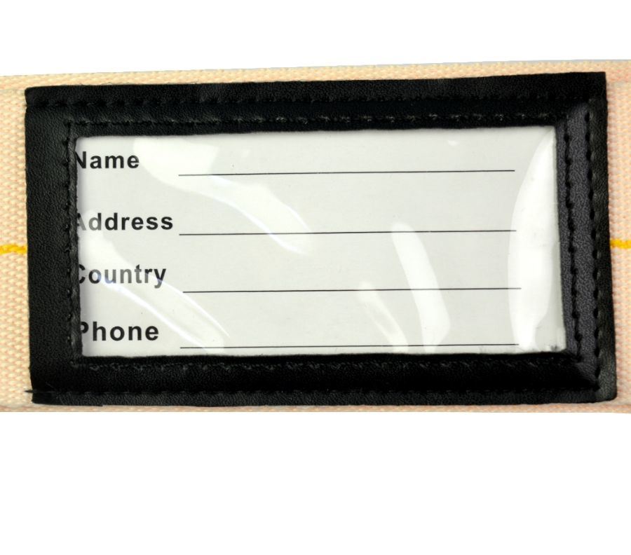 Customized High-Quality Polyester Material with Single-Sided Jacquard Strap, Three Digit Password Lock Strap, PU Leather Blank Address Bar, Luggage Strap