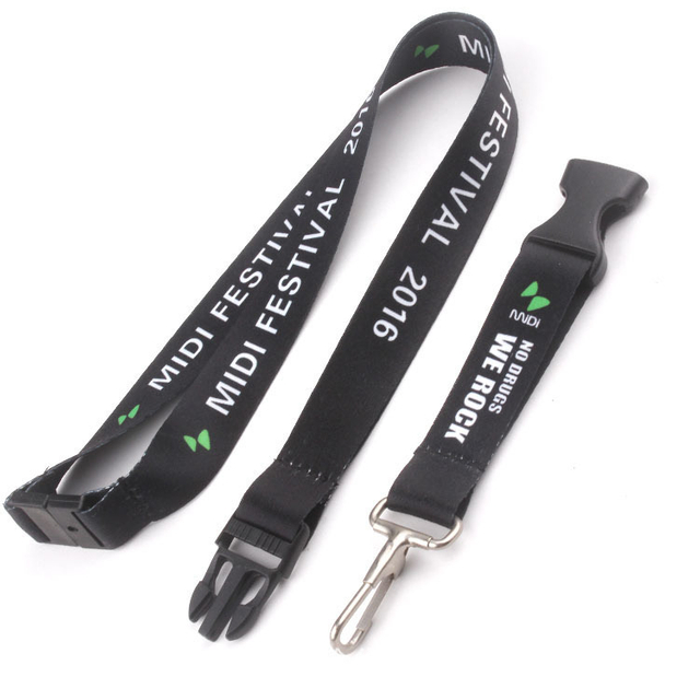 Business Metal Cy 20*900mm China Key Chain Screen Printing Lanyard with High Quality