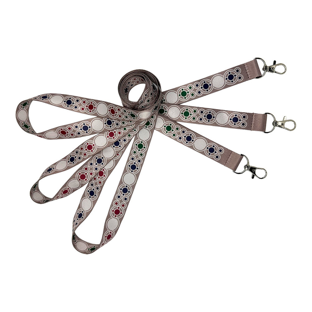 Custom Polyester Nylon Heat Transfer Printing Silk Screen Printed Neck Lanyard