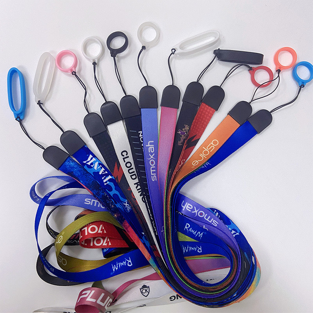 15*900mm Electronic Cigarette Stick Custom Logo Polyester Vape Lanyard with Good Price