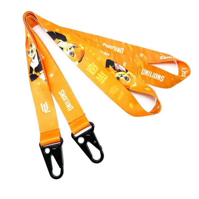 Custom Polyester Nylon Silk Screen Printer Heat Transfer Printing Work ID Card Promotional Lanyard