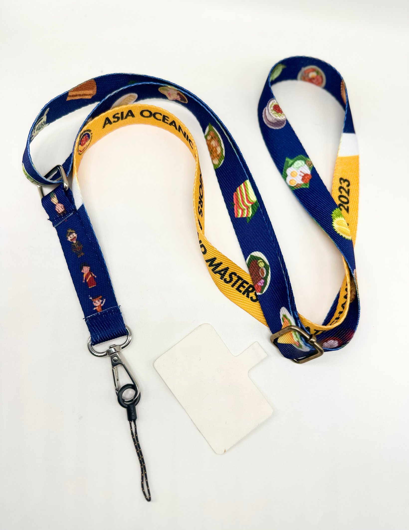 Good Price Bottle Blue Cy 20*900mm China Printed Neck Strap Custom Lanyard