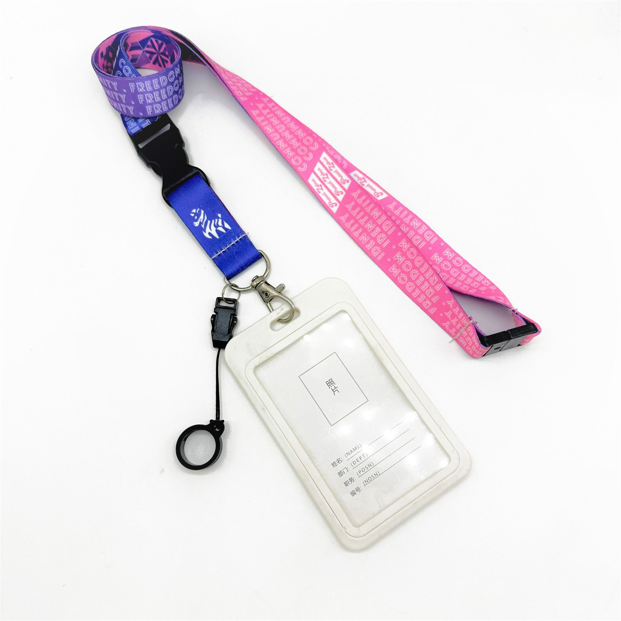 Polyester 20mm Cy 20*900mm China Woven Card Holder Lanyard with Low Price
