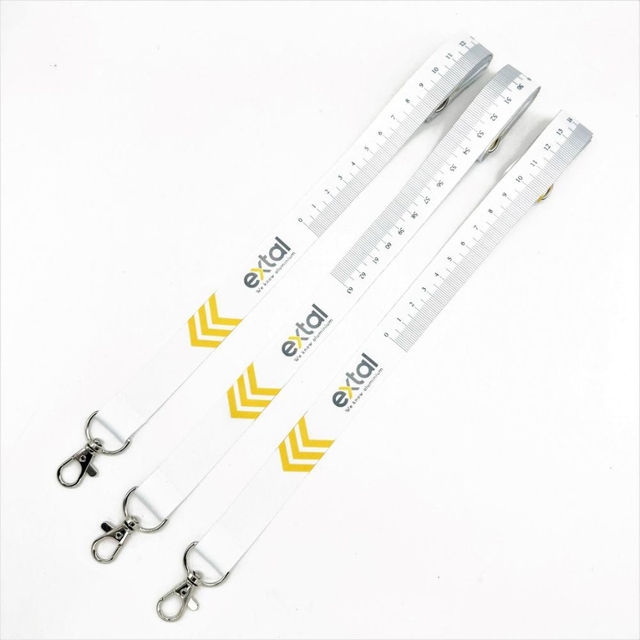 Custom Polyester Sublimation Measuring Ruler Promotional Lanyard