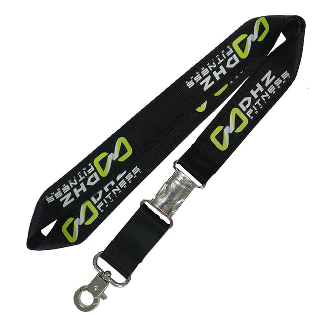 Customized High-Quality Polyester Nylon Silk Screen Printing with Metal Buckle for Promotional Gift Lanyard