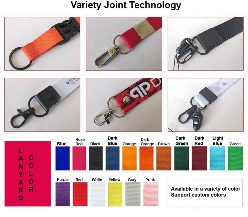 Polyester Card Cy 20*900mm China Keychain Accessories Screen Printing Custom Lanyard New
