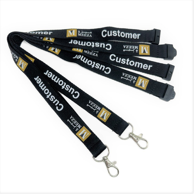 Factory Price Custom Sublimation Silkscreen Printed Polyester Neck Lanyard