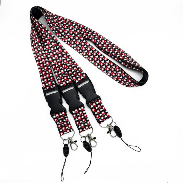 Custom Polyester Nylon Silk Screen Printed Sublimation Mobil Phone Lanyard