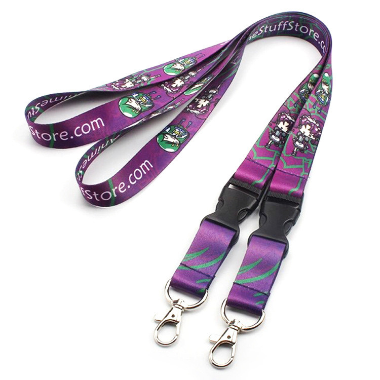 Custom Polyester Transfer Lanyard Webbing Neck Line