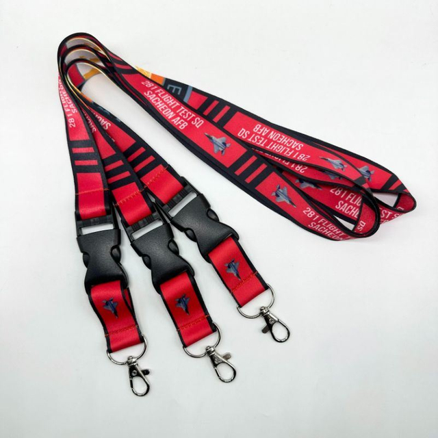 Customized 25mm Polyester Transfer Printing Promotional Gift Lanyard