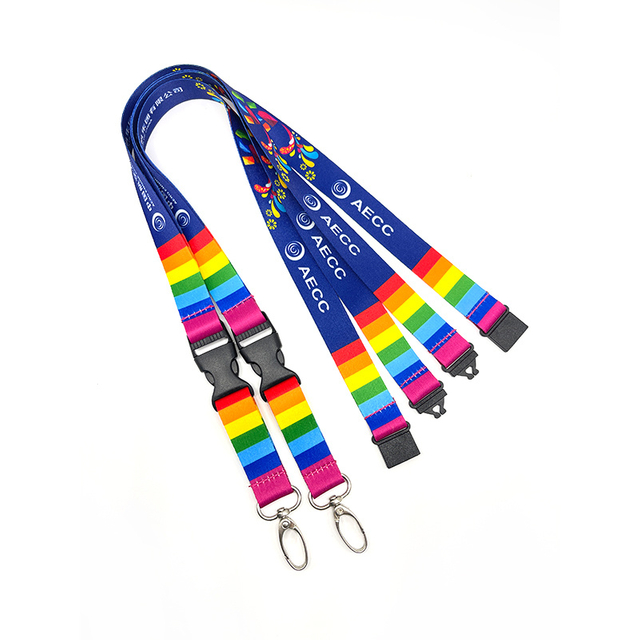 Custom Promotional Gift Certificate Polyester Heat Transfer Lanyard