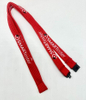 Polyester Double-Layer Hollow Band with Silk Screen Logo Writing Pen Hanging Lanyard