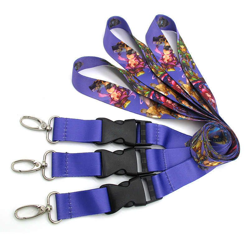 Hot Sale Bottle Blue Cy 20*900mm China Nylon Lanyards Printing Custom Lanyard
