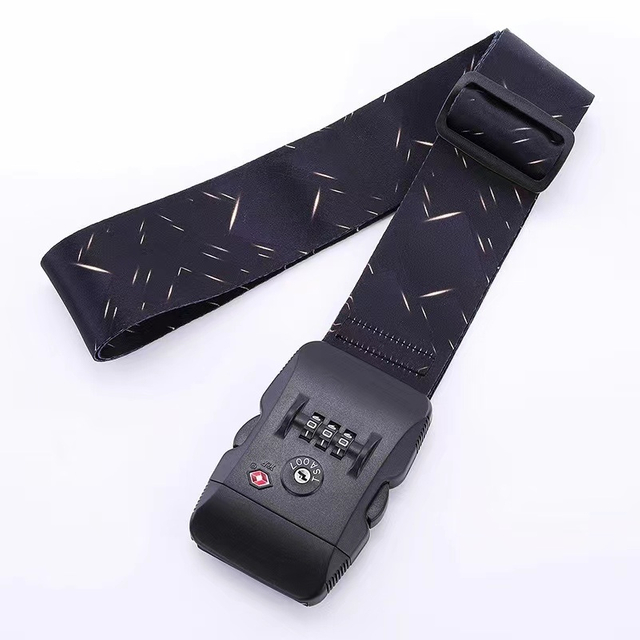 Custom High Quality Polyester Nylon Heat Transfer Silk Screen Printed Luggage Strap