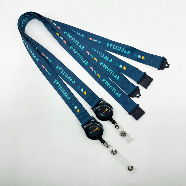 Key Polyester Cy 20*900mm China Badge Holder Screen Printing Neck Lanyard Hot Sale