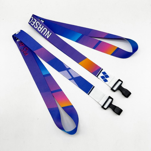 Custom Polyester Silk Screen Printing Promotional Gift ID Card Holder Lanyard