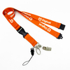 Custom High Quantity Polyester Nylon Silk Screen Printed Heat Transfer Promotional Lanyard