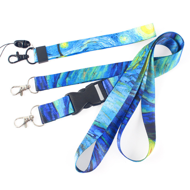 Metal Blue Cy 20*900mm China Keychain Accessories ID Card Holder Lanyard Factory