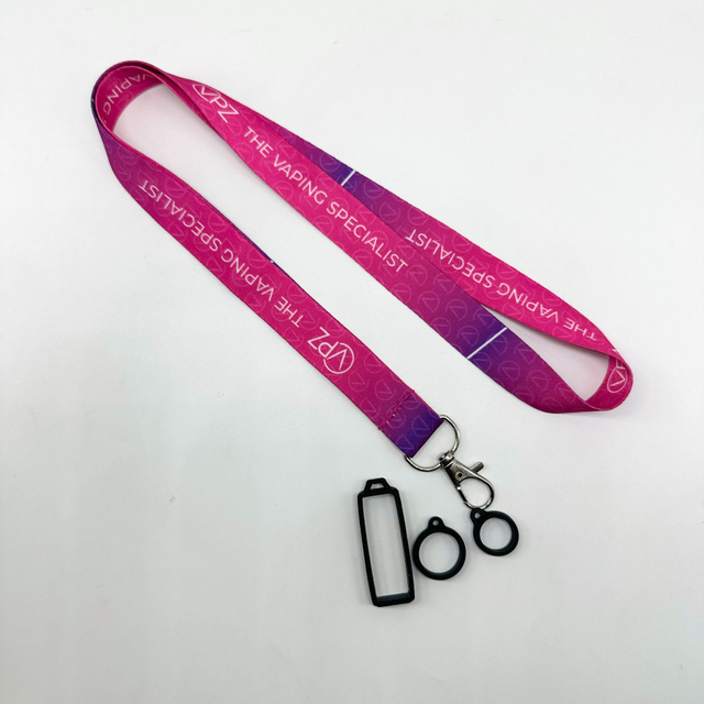 Customized 15*900mm Printed Neck Electronic Cigarette Stick Logo Polyester Vape Custom Lanyard