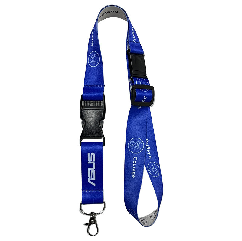 Metal Polyester Cy 20*900mm China Card Holder Screen Printing Custom Lanyard Factory