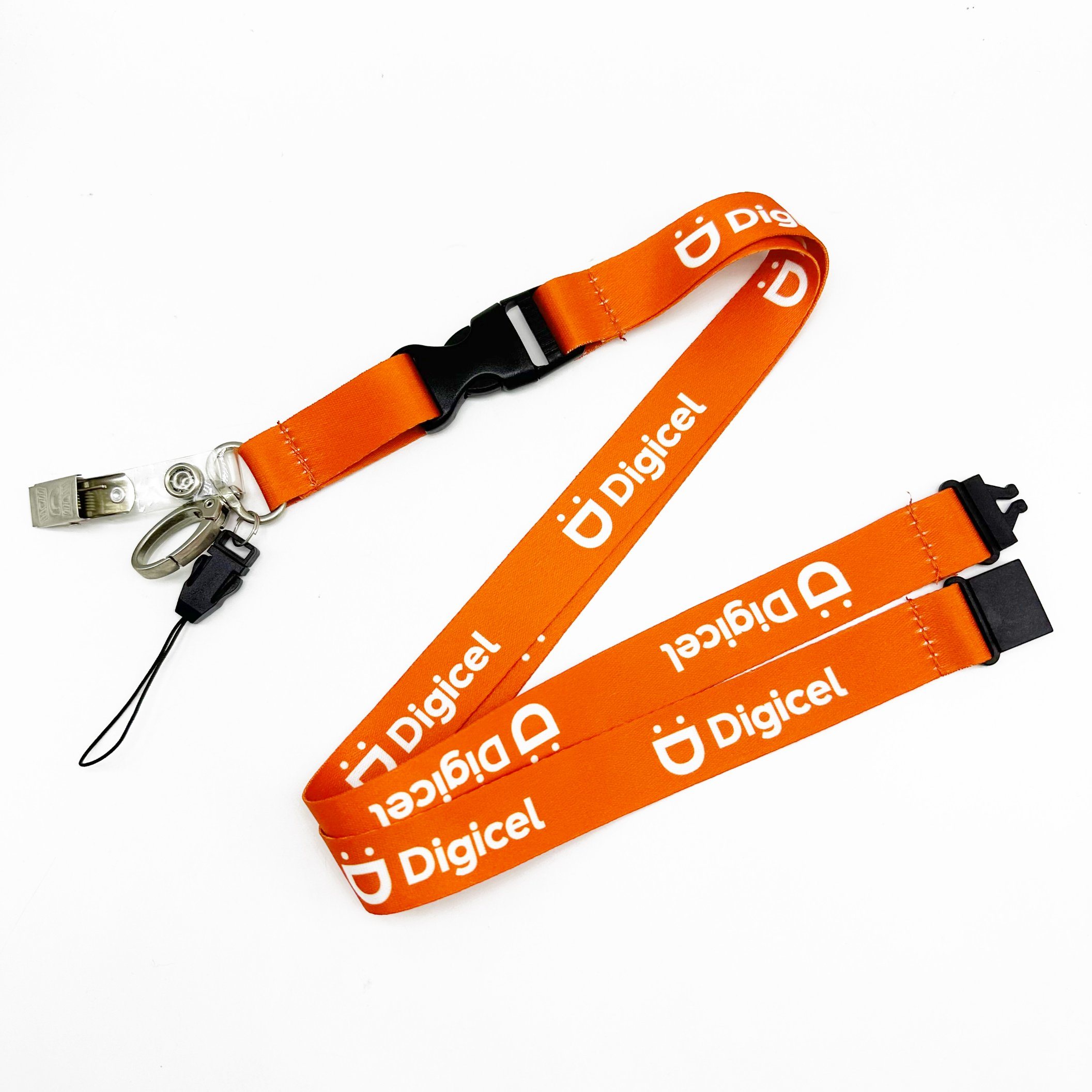 Heat Transfer Printing Mobile Phone Cy 20*900mm Keychain Custom Lanyard
