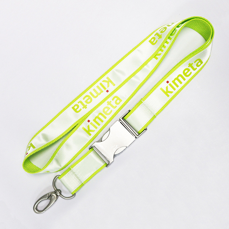 Customized High-Quality Polyester Nylon Screen Printing with Metal Buckle for Promotional Gift Lanyard