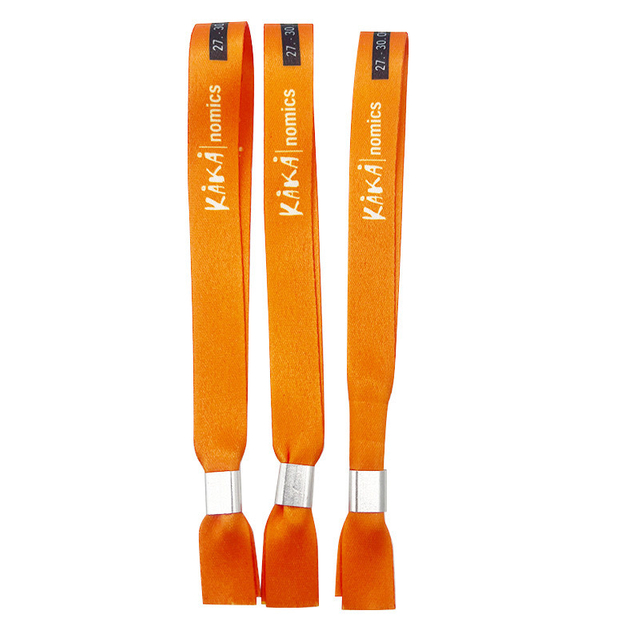 Custom Good Price Polyester Nylon Silk Screen Printing Sublimation Garment Accessories Wristband Strap