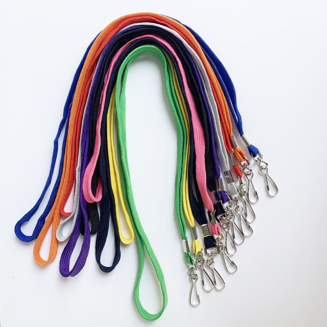 Good Price Custom Polyester Nylon Unprinted Logo Siphonate ID Card Holder Lanyard