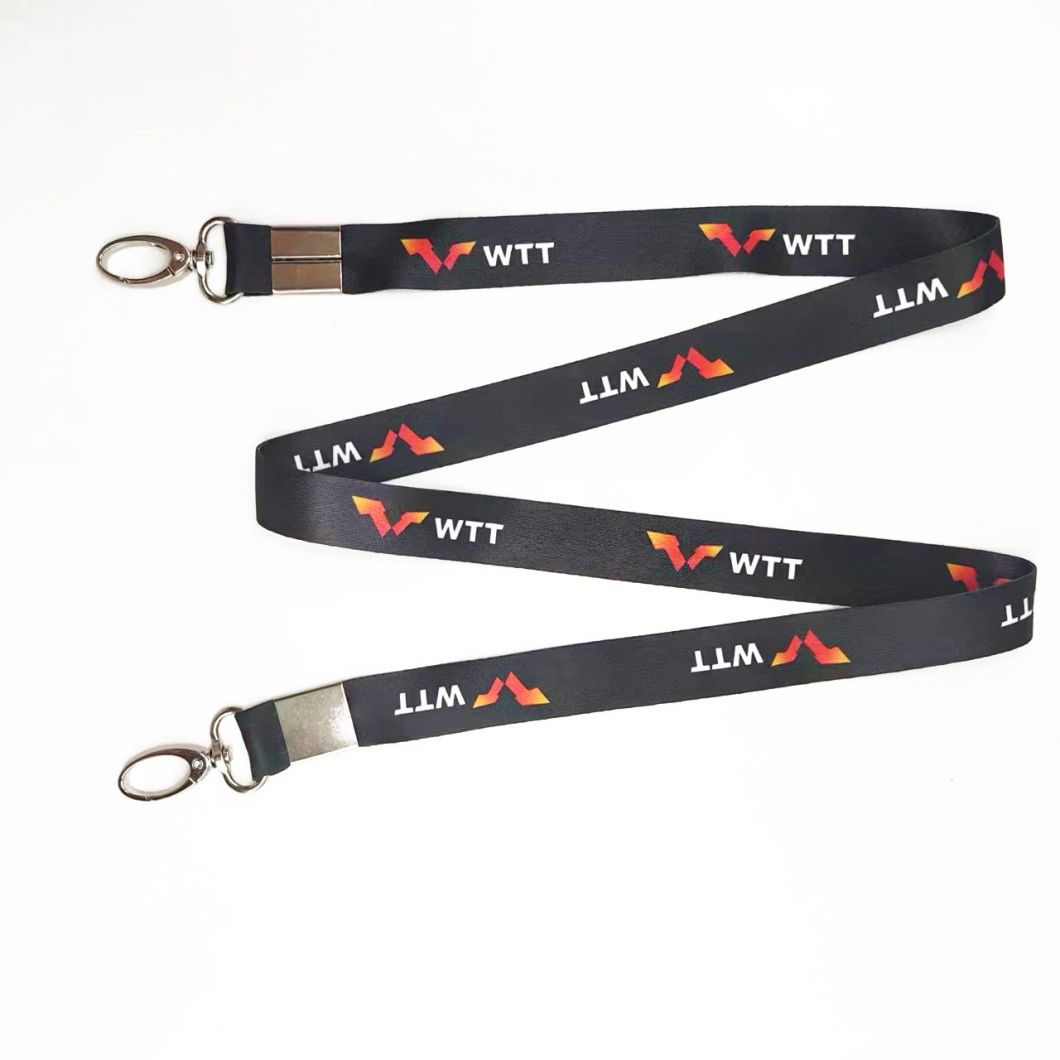 Custom Polyester Nylon Silk Screen Printed Sublimation Promotion Lanyard