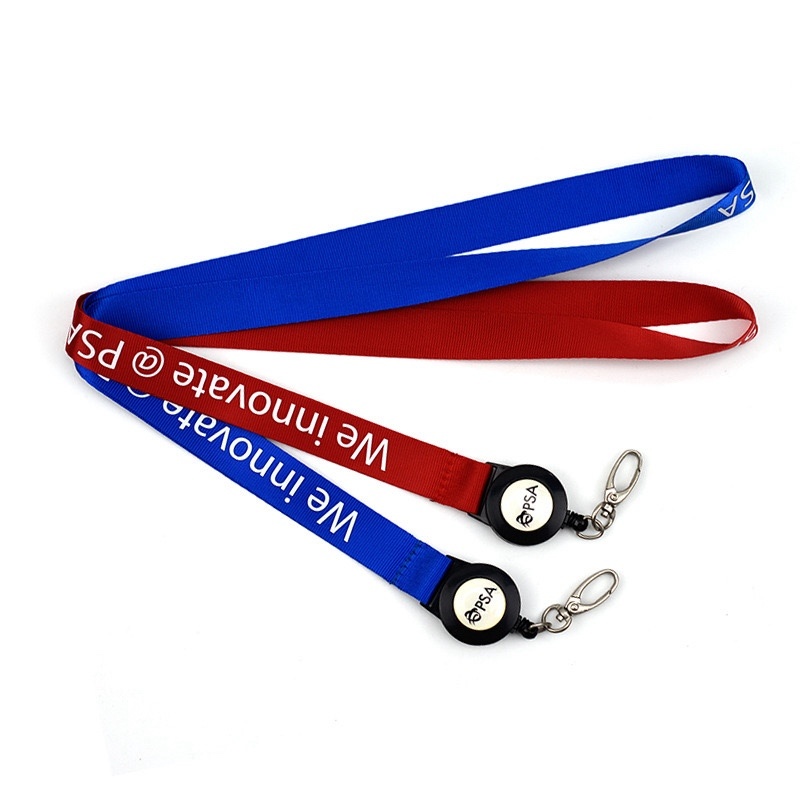 Wholesale Promotional Custom Printed Neck Strap Badge Reel Retractable Lanyard