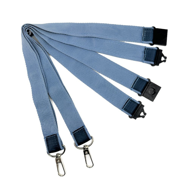 Customized Logo Club Events High Quality Satin Double Layer Lanyard