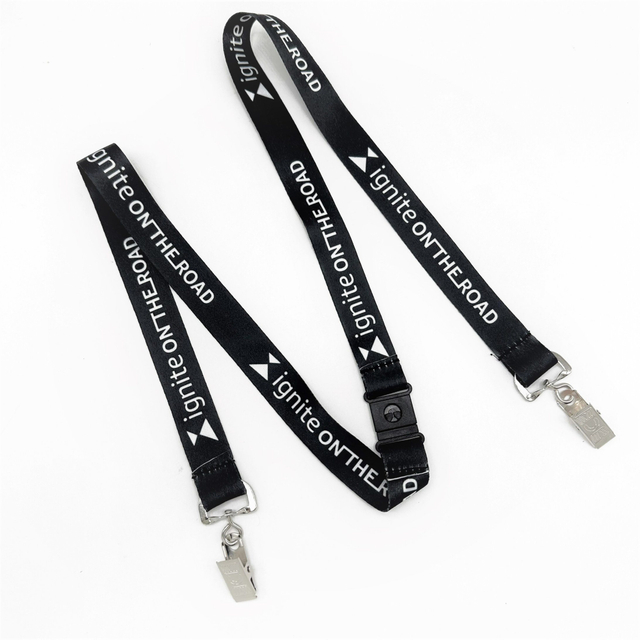 Blue Polyester Cy 20*900mm China Card Holder Custom Logo Lanyard with Good Service