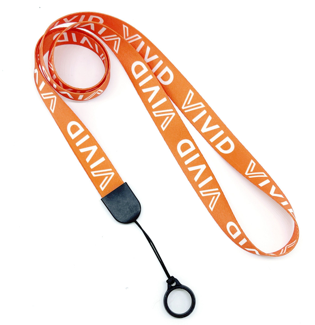 Key Polyester Cy 20*900mm China Silicone Screen Printing Neck Lanyard Hot Sale