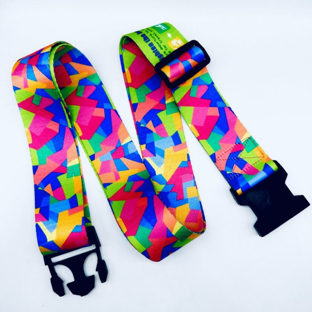 Custom High Quality Thickening Travel Bag Polyester Nylon Transfer Silk Screen Printed Luggage Belt