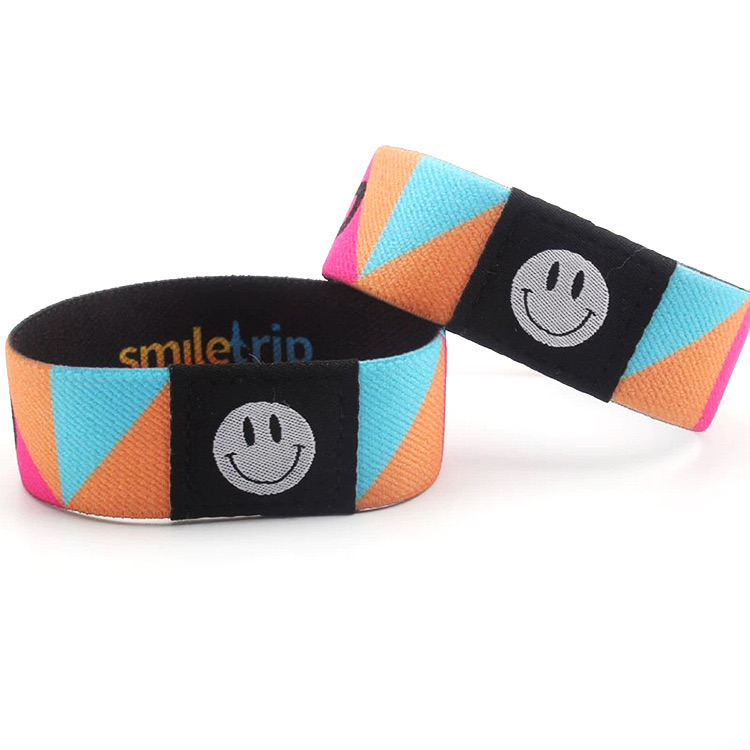 1 Inch Stretchable and Reusable Elastic Polyester Bracelet for Activity