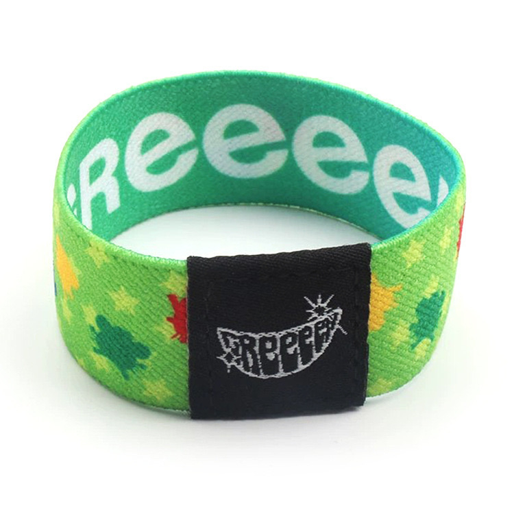 1 Inch Stretchable and Reusable Elastic Polyester Bracelet for Activity