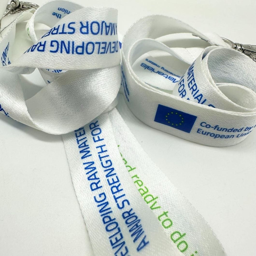 Environmentally Friendly and Recyclable RPET Double Hook Buckle Identification Sleeve Lanyard