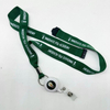 Custom Design Logo with Retractable and Easy to Pull Buckles Heat Transfer Dye Sublimation Printed Lanyard with Badge Reel