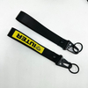 Custom Nylon Polyester Webbing Transfer Woven Logo Silk Screen Keychain
