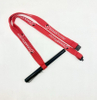 Polyester Double-Layer Hollow Band with Silk Screen Logo Writing Pen Hanging Lanyard