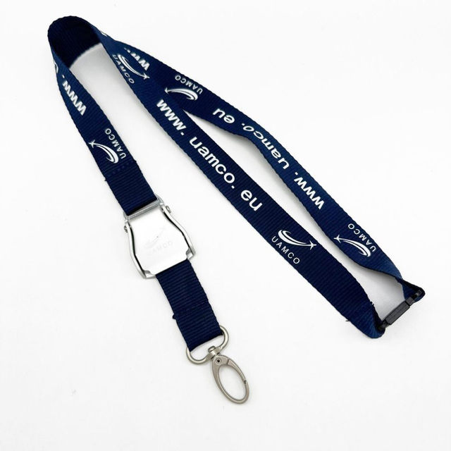 Custom Silk Screen Printed Woven Identification Sleeve Lanyard Lanyard