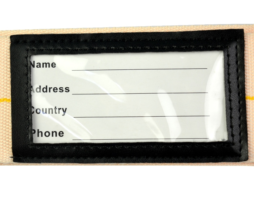 Customized High-Quality Polyester Material with Single-Sided Jacquard Strap, Three Digit Password Lock Strap, PU Leather Blank Address Bar, Luggage Strap